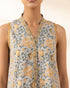 Unstitched Women's Grey Lawn Printed Shirt Dupatta